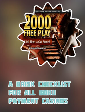 Casino with boku payment
