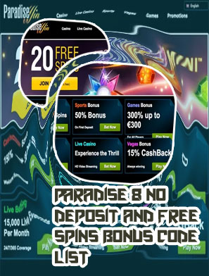 Paradise casino no deposit bonus codes