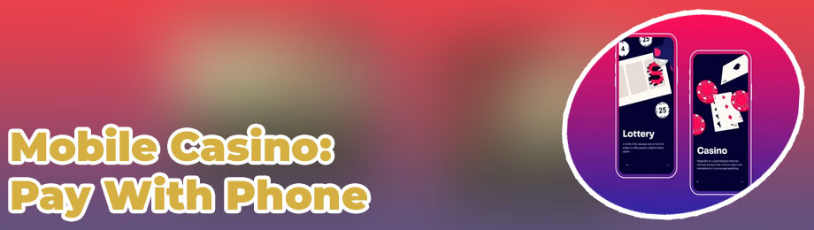 The phone casino login page
